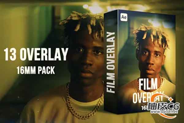 AE模板 现代时尚电影颗粒质感视频效果Film Overlay Project