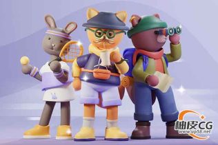 Blender中角色骨骼绑定及动画视频教程