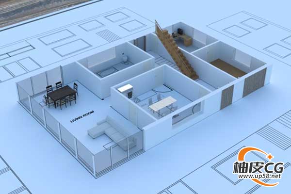 Blender房屋建筑设计3D建模照明动画项目视频教程