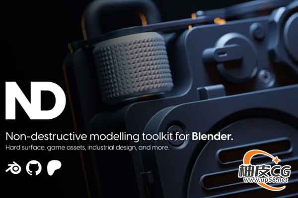 Blender非破坏硬表面3D建模增强插件nd