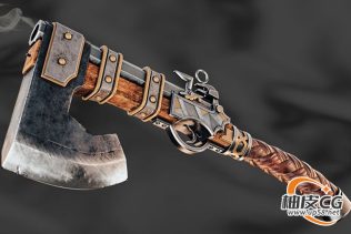 3DSMAX/ZBrush创建逼真斧头3D模型全流程视频教程