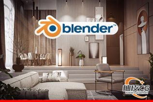 Blender创建逼真室内场景从平面图到后期全流程视频教程(中文字幕)