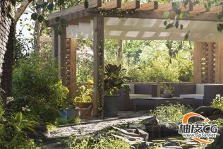 Blender/Cycles创建美丽园林3D场景全流程视频教程(中文字幕)