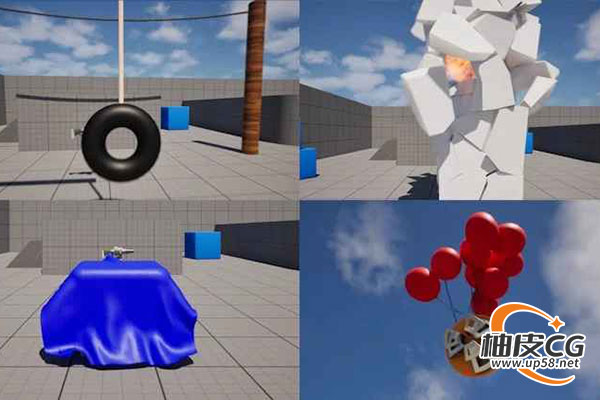 Unreal Engine 5高级视频游戏开发物理模拟开发视频教程