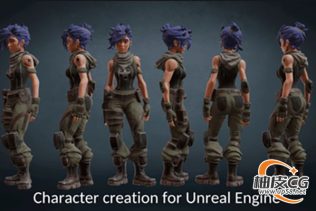 Blender混元3D & Substance Painter & Unreal Engine创建全3D 角色视频教程(中文字幕)
