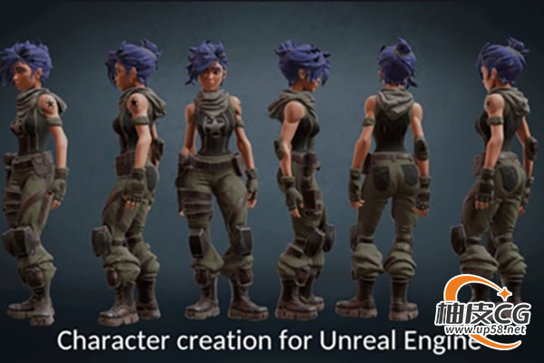 Blender混元3D & Substance Painter & Unreal Engine创建全3D 角色视频教程(中文字幕)