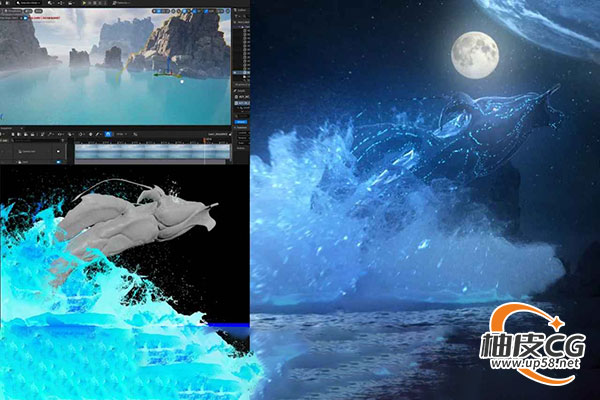 Unreal Engine & Houdini流体模拟技术完整工作流程视频教程(中文字幕)