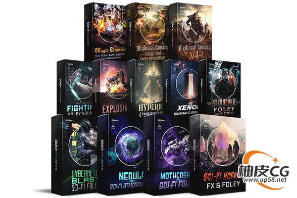 3700+电影游戏设计有声书创作音乐制作高质量音效素材合集
