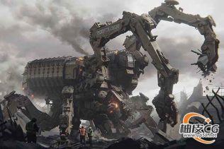 Blender机甲初步草图3D建模渲染合成完整流程视频教程(中文字幕)