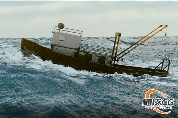 Houdini风暴中的船系统化Flip流体全流程课程(中文字幕)