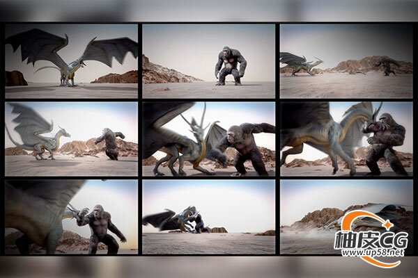 Maya从参考到成片的生物格斗动画全流程解析视频教程(中文字幕)