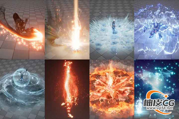 Unreal Engine Niagara制作高级奇幻风格特效技能魔法解锁视频教程Coloso(中文字幕)