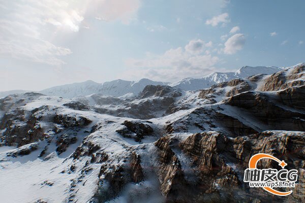 World Creator & Blender写实山地场景材质光照渲染制作深度讲解视频教程(中文字幕)