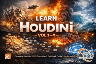 Houdini粒子流体破碎影视特效与程序化建模实战视频教程(中文字幕)