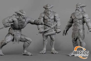 ZBrush+Maya 影视双足生物雕刻建模毛发渲染全流程视频教程(中文字幕)