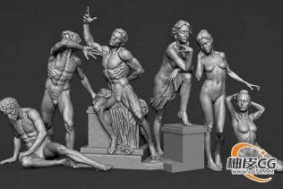 ZBrush古典美学全人体动态姿势雕刻全流程大师班视频教程(中文字幕)